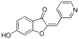 (2E)-6-羟基-2-(3-吡啶基亚甲基)-3-苯并呋喃酮结构式