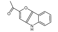 1-(4H-furo[3,2-b]indol-2-yl)ethanone结构式