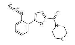 [5-(2-azidophenyl)furan-2-yl]-morpholin-4-ylmethanone结构式