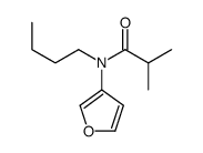 N-butyl-N-(furan-3-yl)-2-methylpropanamide结构式