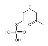 2-(2-oxopropylamino)ethylsulfanylphosphonic acid Structure