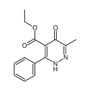 6-methyl-5-oxo-3-phenyl-2,5-dihydro-pyridazine-4-carboxylic acid ethyl ester结构式