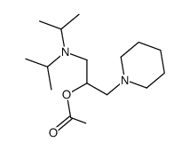 2-acetoxy-1-diisopropylamino-3-piperidin-1-yl-propane Structure