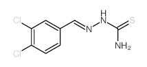 [(3,4-dichlorophenyl)methylideneamino]thiourea结构式