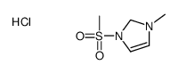 1-methyl-3-methylsulfonyl-1,2-dihydroimidazol-1-ium,chloride结构式
