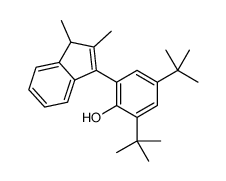2,4-ditert-butyl-6-(2,3-dimethyl-3H-inden-1-yl)phenol Structure