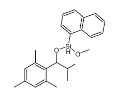 Methoxy-[2-methyl-1-(2,4,6-trimethyl-phenyl)-propoxy]-naphthalen-1-yl-silane结构式