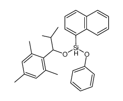 [2-Methyl-1-(2,4,6-trimethyl-phenyl)-propoxy]-naphthalen-1-yl-phenoxy-silane Structure