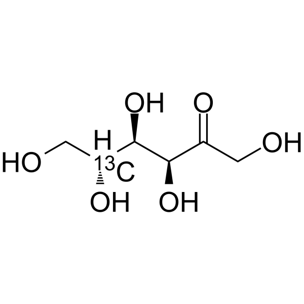 D-Fructose-5-13C Structure