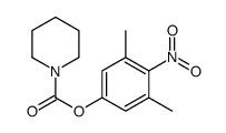 1-Piperidinecarboxylic acid (4-nitro-3,5-xylyl) ester Structure