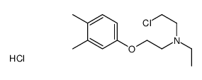 2-chloroethyl-[2-(3,4-dimethylphenoxy)ethyl]-ethylazanium,chloride结构式