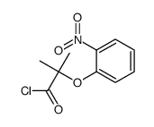 2-methyl-2-(2-nitrophenoxy)propanoyl chloride Structure