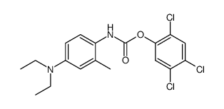 (4-Diethylamino-2-methyl-phenyl)-carbamic acid 2,4,5-trichloro-phenyl ester Structure