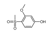 3-methoxy-4-methylsulfonylphenol结构式