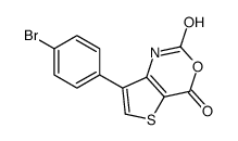 7-(4-bromophenyl)-1H-thieno[3,2-d][1,3]oxazine-2,4-dione结构式
