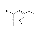 1-[tert-butyl(dimethyl)silyl]-4-methylhex-2-en-1-ol结构式