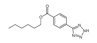 hexyl 4-(2H-tetrazol-5-yl)benzoate结构式