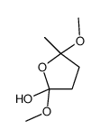 2,5-dimethoxy-5-methyloxolan-2-ol结构式