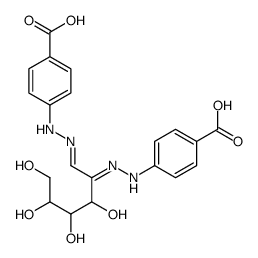 4-[(2E)-2-[(2Z)-2-[(4-carboxyphenyl)hydrazinylidene]-3,4,5,6-tetrahydroxyhexylidene]hydrazinyl]benzoic acid结构式