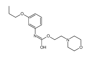2-morpholin-4-ylethyl N-(3-propoxyphenyl)carbamate结构式
