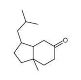 Octahydro-7a-methyl-3-(2-methylpropyl)-1H-inden-5-one结构式