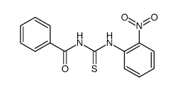 N-benzoyl-N'-orthonitrophenyl thiocarbamide结构式