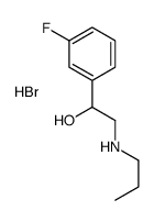 [2-(3-fluorophenyl)-2-hydroxyethyl]-propylazanium,bromide Structure