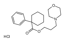 3-morpholin-4-ylpropyl 1-phenylcyclohexane-1-carboxylate,hydrochloride Structure
