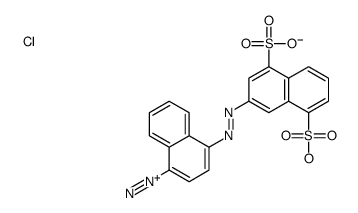 4-[(4,8-disulpho-2-naphthyl)azo]naphthalene-1-diazonium chloride Structure