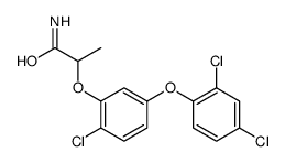 2-[2-chloro-5-(2,4-dichlorophenoxy)phenoxy]propanamide Structure