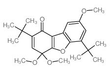 1(4H)-Dibenzofuranone,2,6-bis(1,1-dimethylethyl)-4,4,8-trimethoxy- Structure