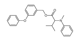 3-Methyl-2-(methyl-phenyl-amino)-butyric acid 3-phenoxy-benzyl ester Structure