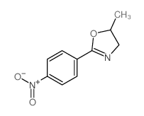Oxazole,4,5-dihydro-5-methyl-2-(4-nitrophenyl)- structure