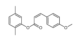 (2,5-dimethylphenyl) 3-(4-methoxyphenyl)prop-2-enoate结构式