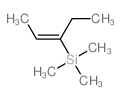 Silane,(1-ethyl-1-propenyl)trimethyl-, (E)- (9CI) Structure