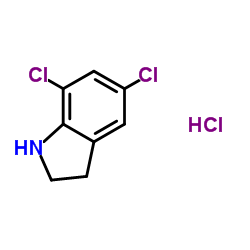 5,7-Dichloroindoline hydrochloride (1:1)结构式