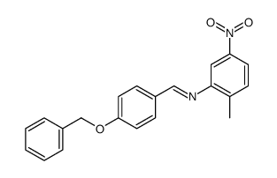 N-(2-methyl-5-nitrophenyl)-1-(4-phenylmethoxyphenyl)methanimine Structure