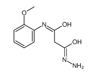3-hydrazinyl-N-(2-methoxyphenyl)-3-oxopropanamide结构式