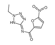 2-Furancarboxamide,N-(2-ethyl-2H-tetrazol-5-yl)-5-nitro-(9CI) structure