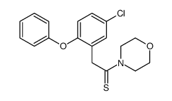 2-(5-chloro-2-phenoxyphenyl)-1-Morpholinoethanethione Structure