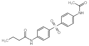 Butanamide,N-[4-[[4-(acetylamino)phenyl]sulfonyl]phenyl]- structure