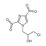 1-chloro-3-(2,4-dinitroimidazol-1-yl)propan-2-ol结构式