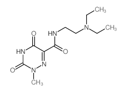 N-(2-diethylaminoethyl)-2-methyl-3,5-dioxo-1,2,4-triazine-6-carboxamide Structure