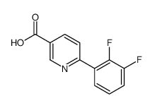 6-(2,3-difluorophenyl)pyridine-3-carboxylic acid结构式