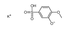 potassium 3-hydroxy-4-methoxybenzenesulphonate Structure