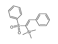 (1-benzenesulfonyl-2-phenylvinyl)trimethylsilane Structure