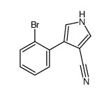4-(2-bromophenyl)-1H-pyrrole-3-carbonitrile结构式