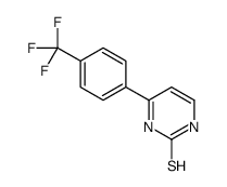 2-疏基-4-(4-三氟甲基苯基)嘧啶结构式