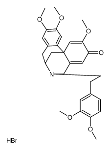 3H-7,12b-Methanodibenz(c,e)azocin-3-one, 5,6,7,8-tetrahydro-6-(2-(3,4- dimethoxyphenyl)ethyl)-2,10,11-trimethoxy-, hydrobromide, (+-)-结构式