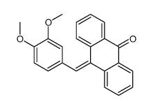10-[(3,4-dimethoxyphenyl)methylidene]anthracen-9-one Structure